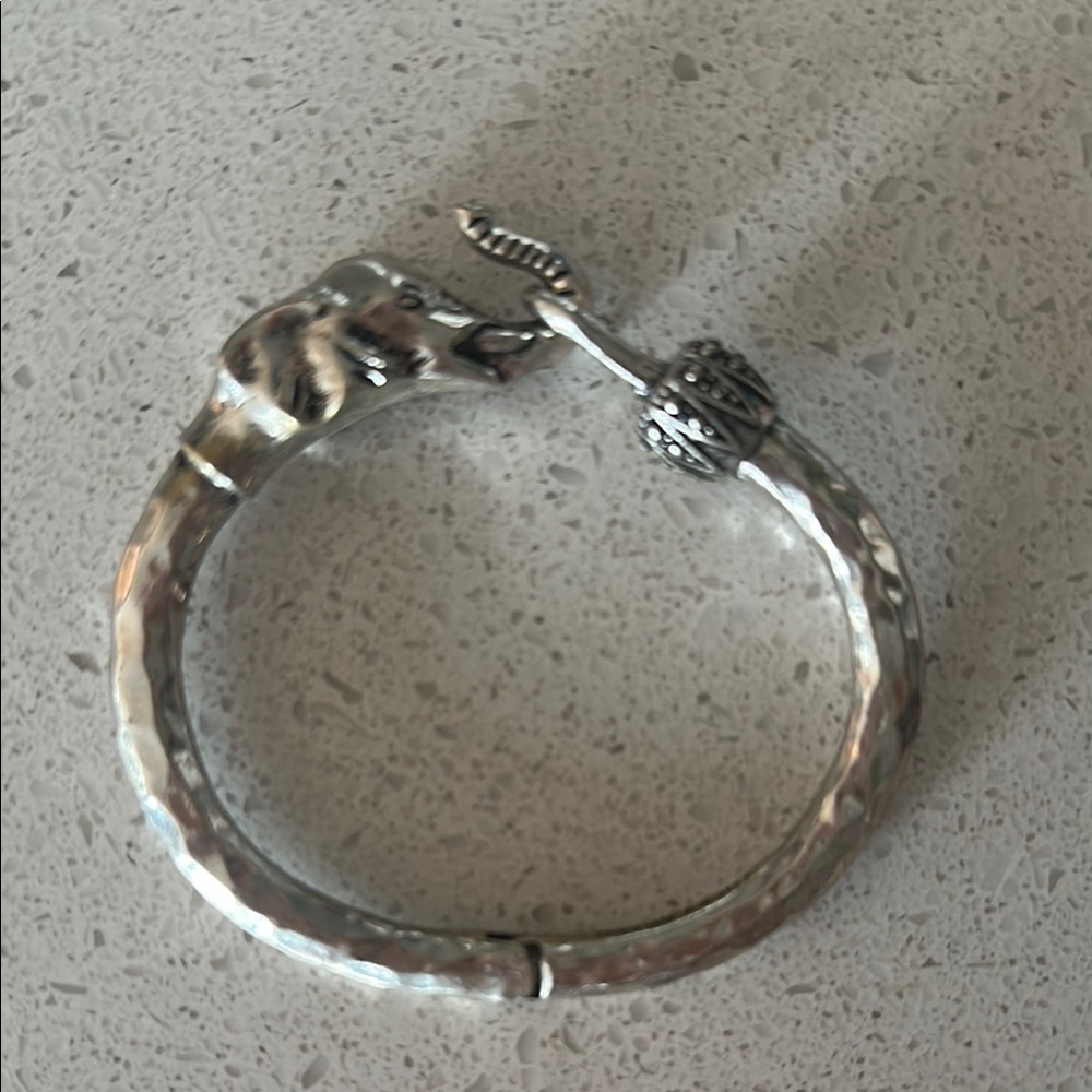 Lucky Brand Silver Elephant Bracelet